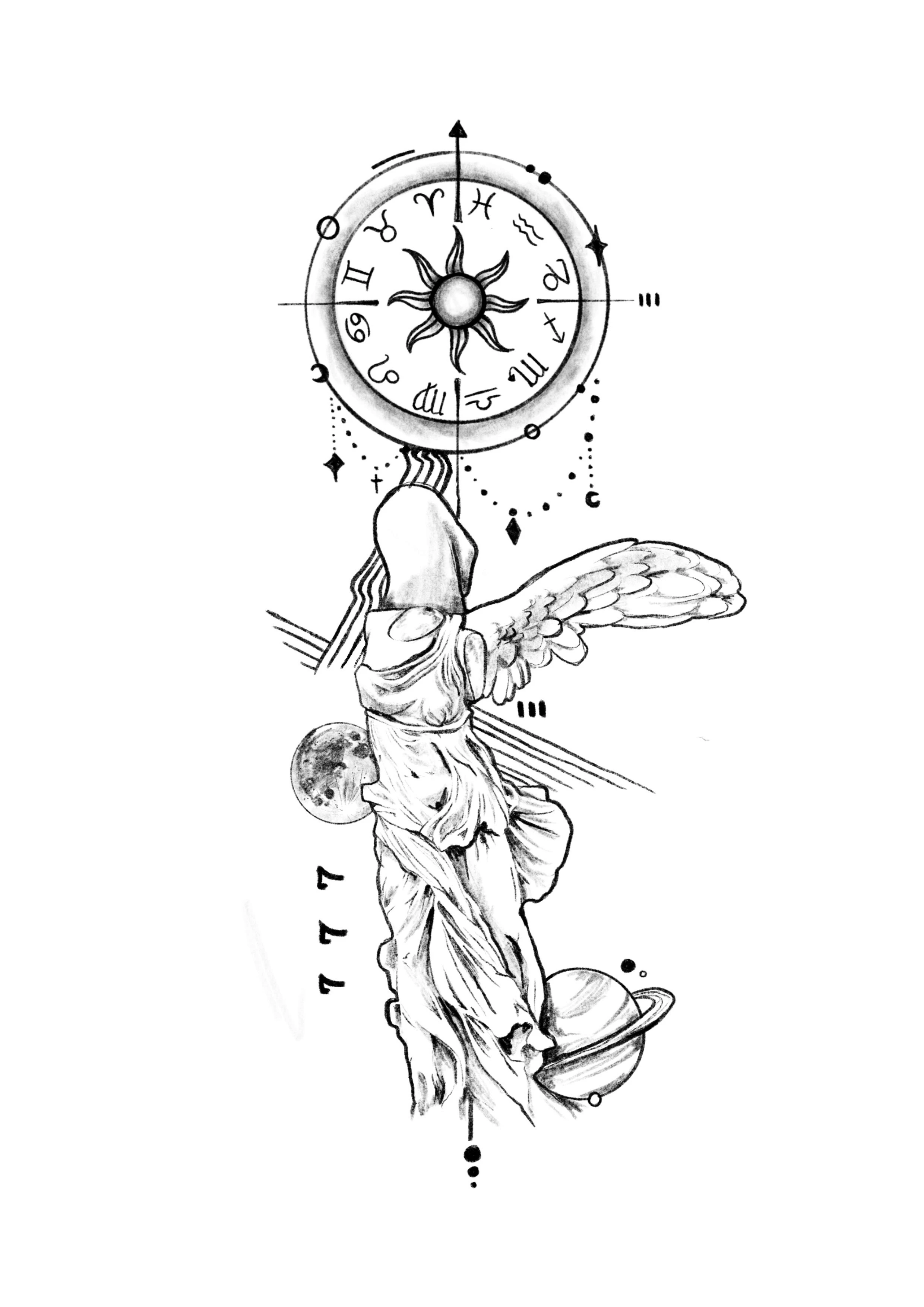 Tattoo Design Graphic Style Nike Astrologie